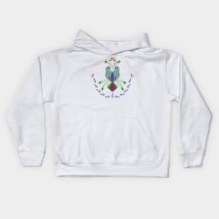 Two Love Birds Kids Hoodie